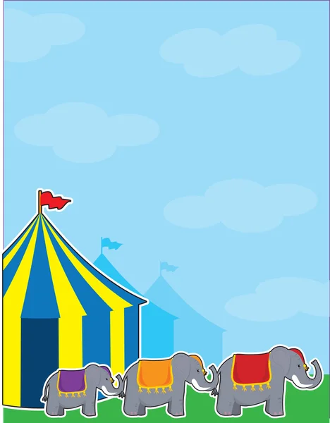 Tienda de circo — Vector de stock