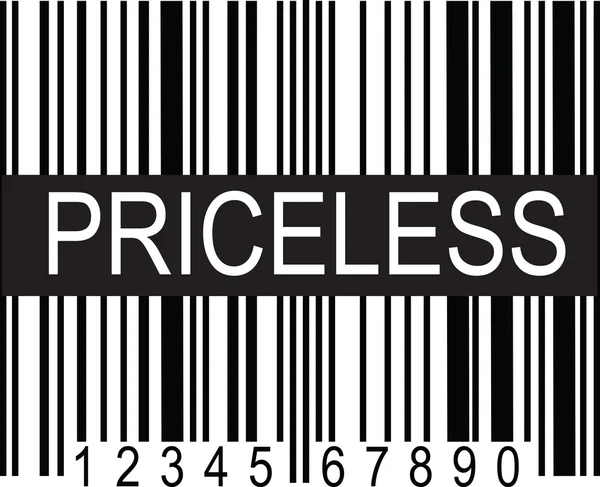 Upc Codice Priceless — Vettoriale Stock