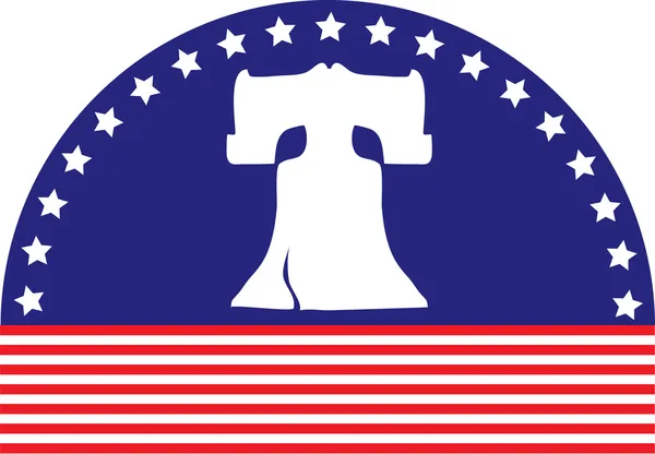 Liberty bell vlajka — Stockový vektor