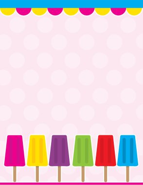 Popsicle Background clipart