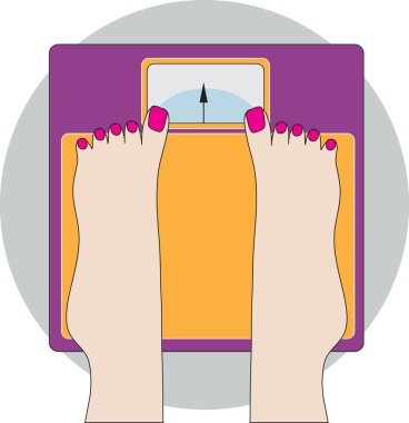 Feet on Scale clipart