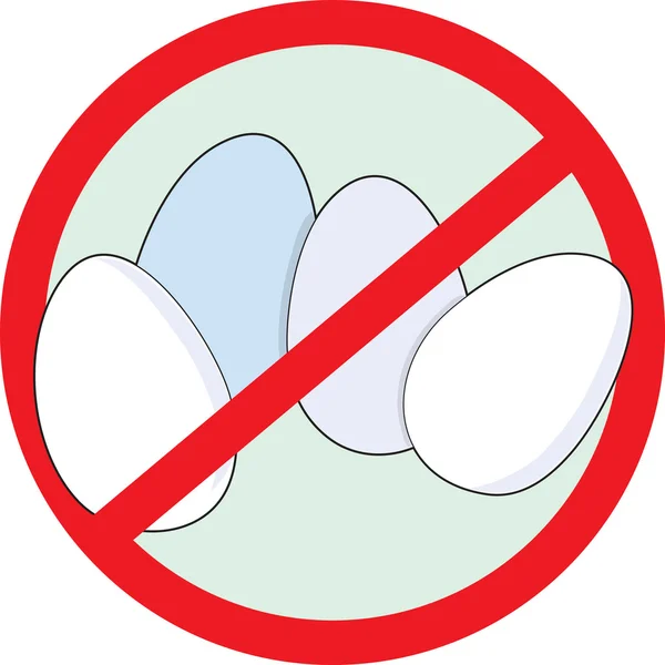 Keine Eier — Stockvektor
