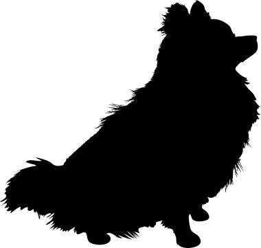 Pomeranian Silhouette clipart