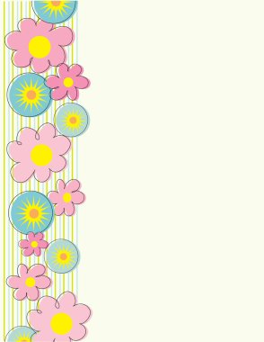 Flowers Side Border clipart