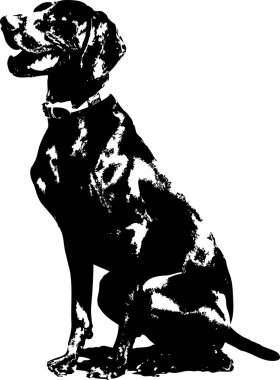 German Pointer Silhouette clipart