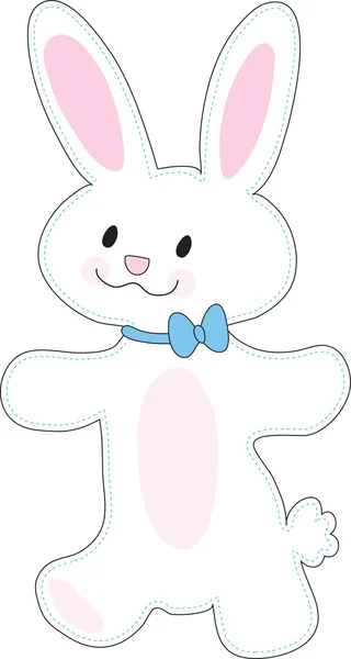 剪出的小兔子 — 图库矢量图片