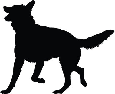 German Shepherd Silhouette clipart