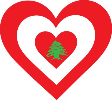 Lebanon Heart clipart
