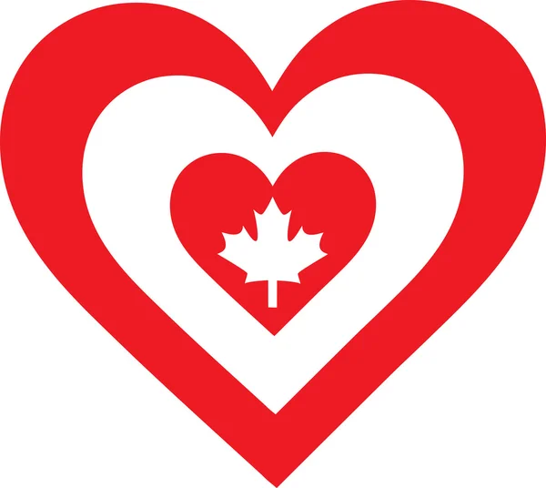 Kanada-Herz — Stockvektor