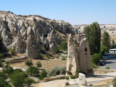 eski mağara city Göreme, Kapadokya, Türkiye