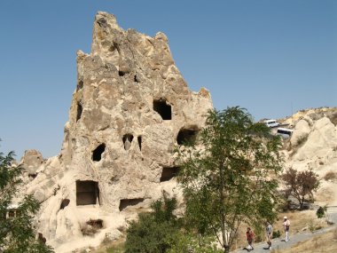 eski mağara city Göreme, Kapadokya, Türkiye