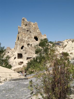 eski mağara city Göreme, Kapadokya, Türkiye