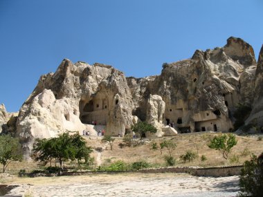 eski mağara city Göreme, Kapadokya, Türkiye
