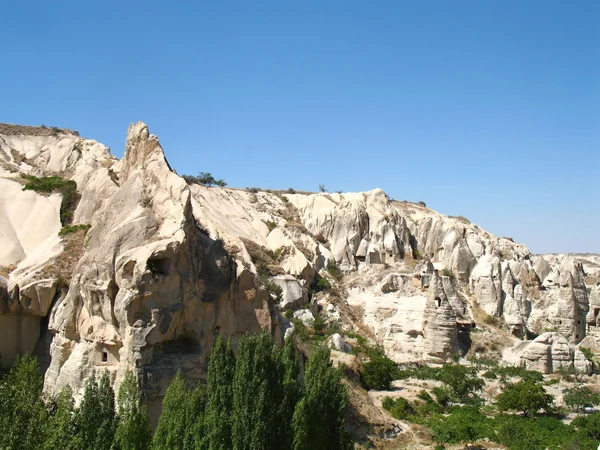 Древний пещерный город в Гореме, Каппадокия, Турция — стоковое фото