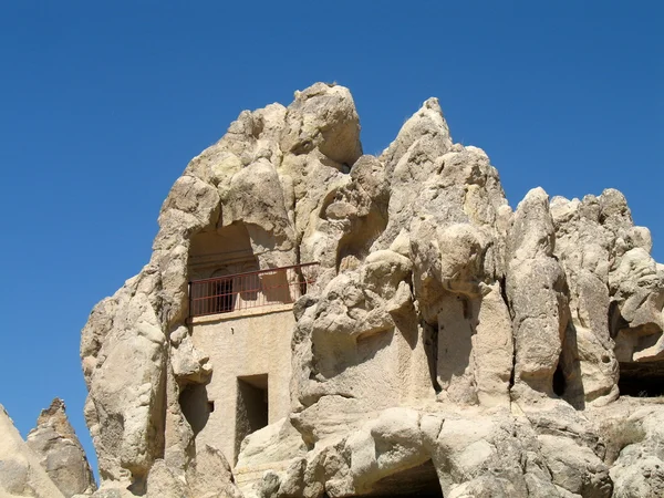 Eski mağara city Göreme, Kapadokya, Türkiye — Stok fotoğraf