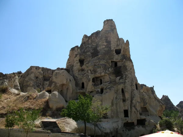 Miasto starożytnych malowidłach w Göreme, Kapadocja, Turcja — Zdjęcie stockowe