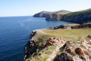Olkhon island, Baikal lake, Russia clipart