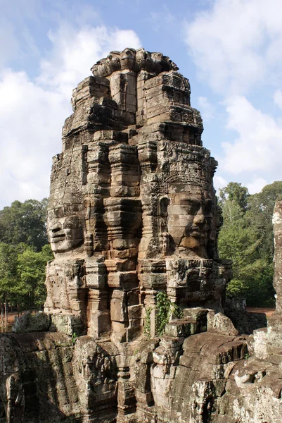 カンボジア、アンコールの古代バイヨン寺院 — ストック写真