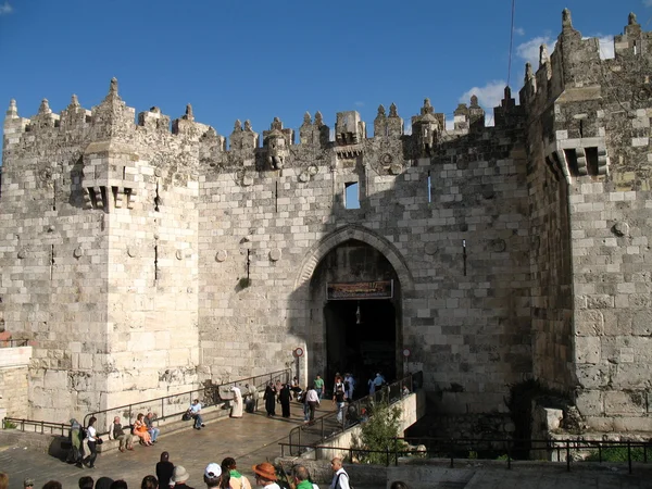 Damaskus Gate i Jerusalem - Stock-foto