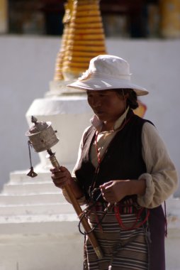 Buddist Manastırı litang, tibet, Çin