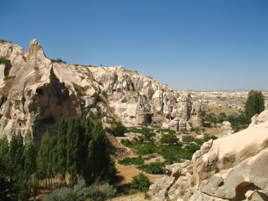 Uçhisar cave city Kapadokya, Türkiye