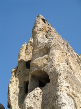 Uçhisar cave city Kapadokya, Türkiye