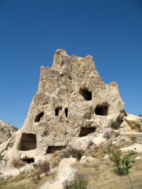 Uçhisar cave city Kapadokya, Türkiye