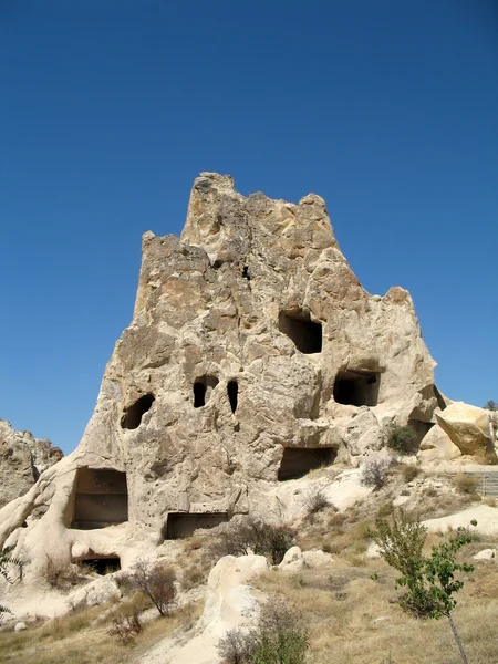 乌奇希萨尔山洞城在卡帕多西亚，土耳其 — 图库照片