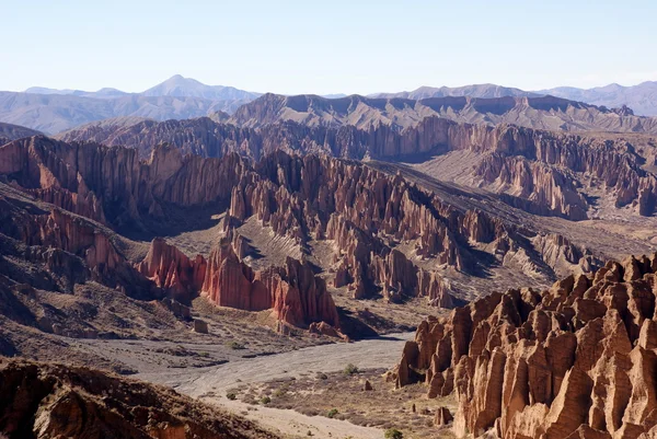 沙漠、 峡谷、 图皮萨、 玻利维亚的安第斯风景 — 图库照片
