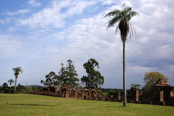 Jezuitské mise ruiny v Paraguayi, trinidad — Stock fotografie