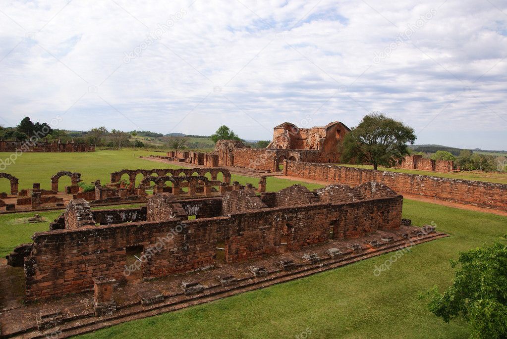 Jesuit mission Ruins in Trinidad Paraguay