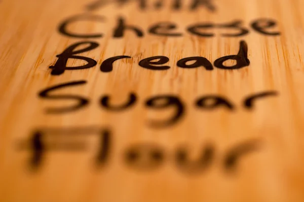 stock image Grocery List