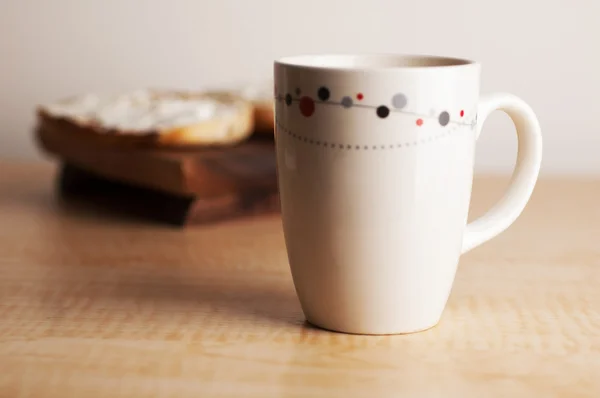 Бублик и кофе — стоковое фото