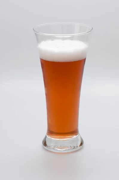 Birra su sfondo bianco — Foto Stock