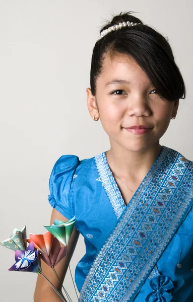Portrait of Asian Girl Smiling — Stock Photo, Image