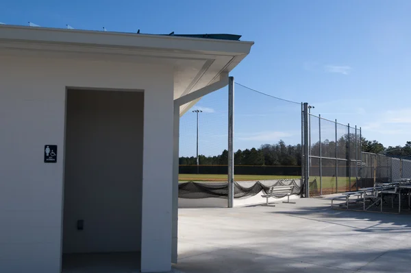 Baseballové hřiště na střední škole — Stock fotografie
