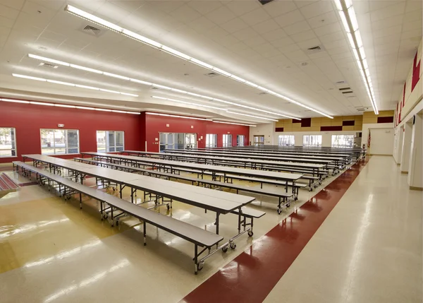 Cafeteria på High School - Stock-foto