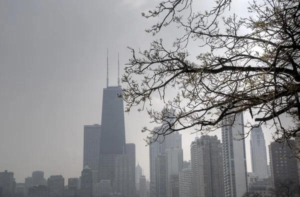 Chicago em Misty Day — Fotografia de Stock