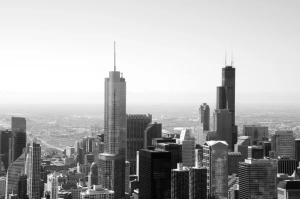 Siyah-beyaz chicago — Stok fotoğraf