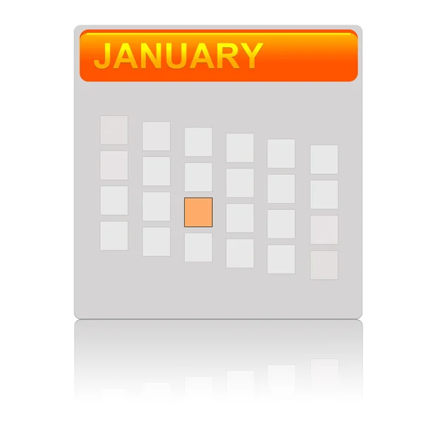 Um calendário laranja — Fotografia de Stock