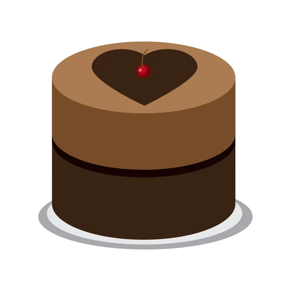 チョコレート ケーキ — ストックベクタ