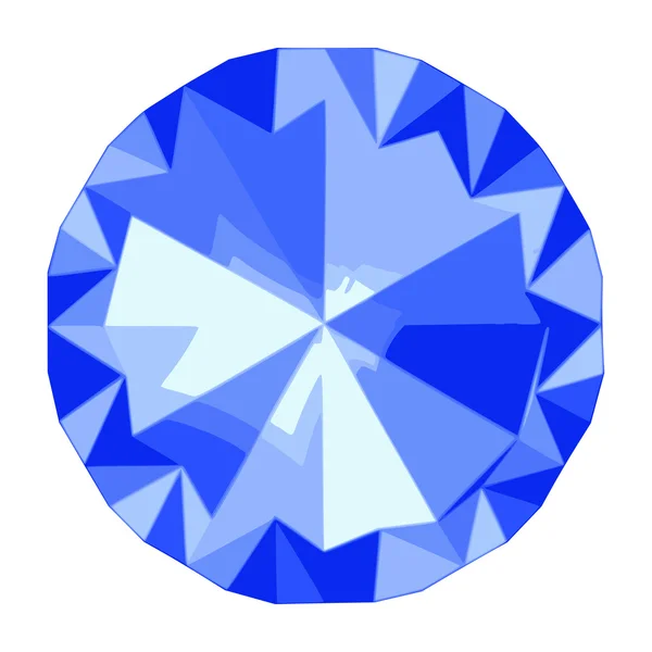 Der blaue Diamant — Stockvektor