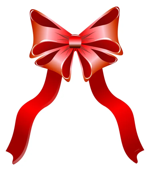 Bright red bow — Stock Photo, Image