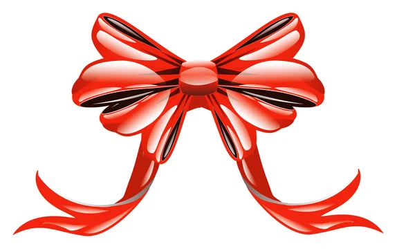 Bright red bow — Stock Photo, Image