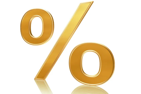 Stock image 3D percent sign