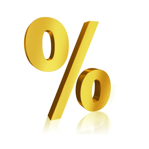 stock image 3D percent sign