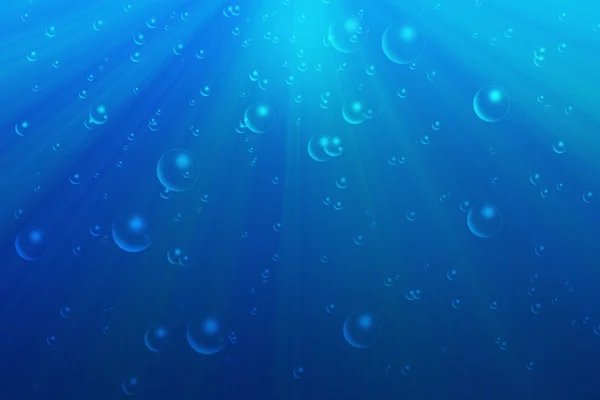 泡のある青い水 — ストック写真