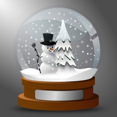 Snow globe clipart