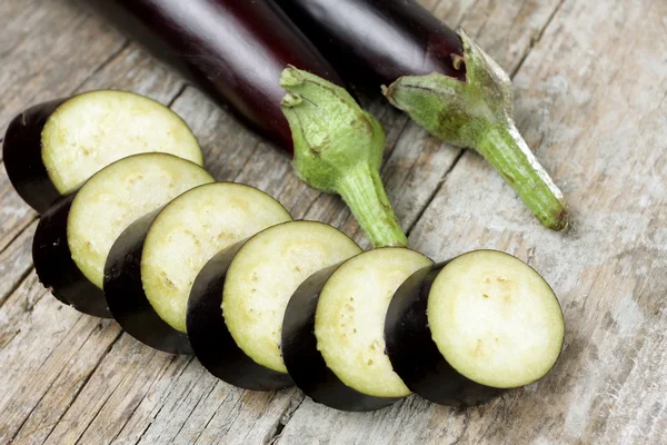 Sliced eggplant — Stock Photo, Image