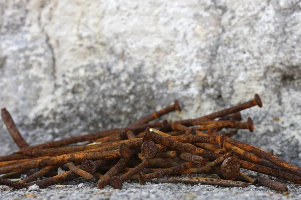 Old rusty nails — Stock Photo, Image